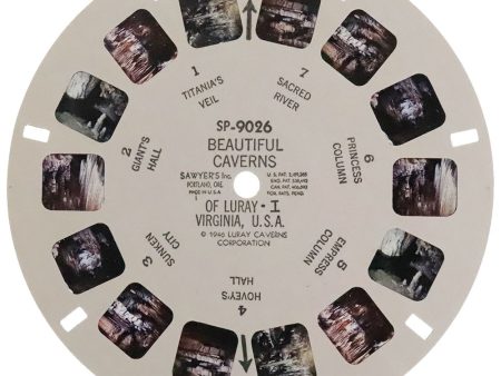 Beautiful Caverns of Luray I, Virginia USA - View-Master SP Reel - 1946 -vintage - (SP-9026) For Discount