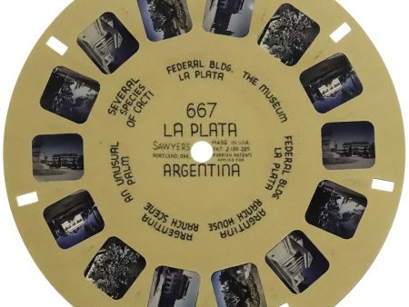 La Plata, Argentina - View-Master Buff Reel - vintage - (BUF-667n) Online