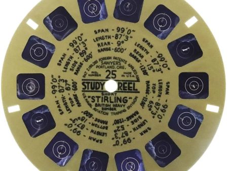 TEMPLATE S25 -Military Study Reel - RAF Short Stirling - naval aviation reel Cheap