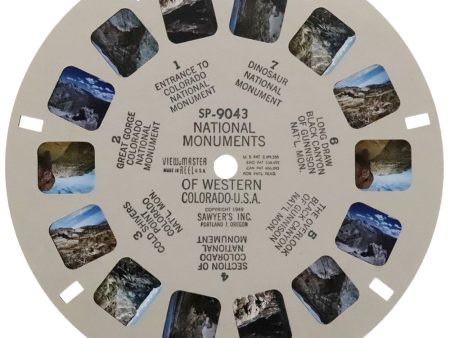 National Monuments of Western Colorado USA - View-Master SP Reel - vintage - (SP-9043) Cheap