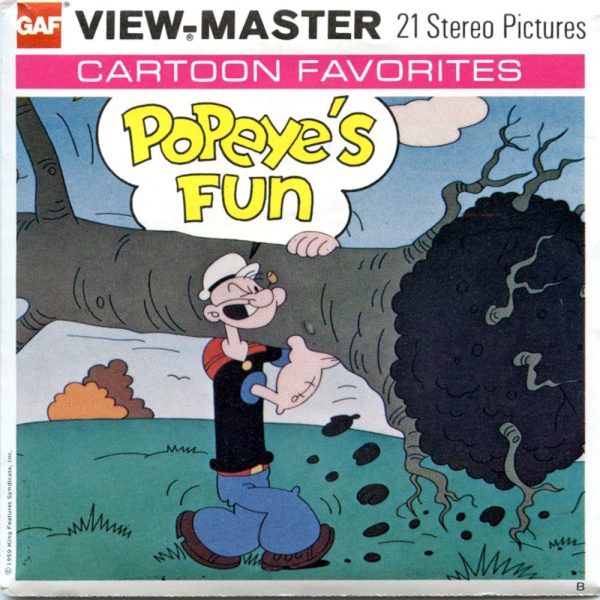 Popeye s Fun - View-Master 3 Reel Packet - 1970s - Vintage - (zur Kleinsmiede) - (B527-G4B) For Cheap