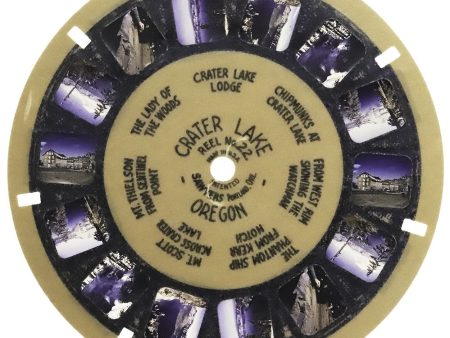 Crater Lake Oregon - View-Master Blue Ring Reel - vintage -(BR-22c) Online now