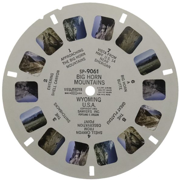 Big Horn Mountains, Wyoming USA - View-Master SP Reel - vintage - (SP-9061) For Cheap