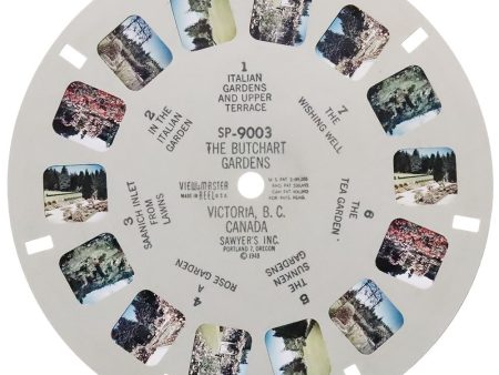 The Butchart Gardens Victoria B.C. Canada 1948 - View-Master SP Reel - vintage - (SP-9003x) Discount