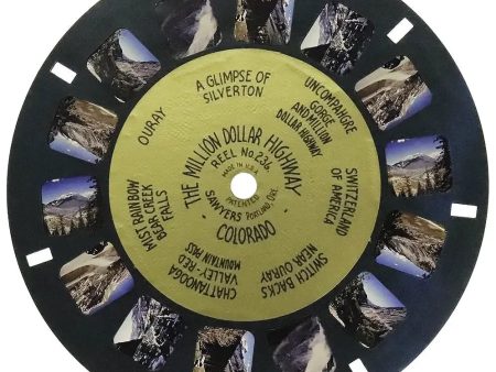 The Million Dollar Highway Colorado -  View-Master Gold Center Reel - vintage - GC-236 Online