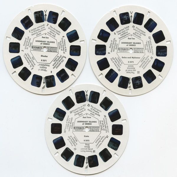 Legendary Islands of Greece - View-Master 3 Reel Packet - 1960s Views - Vintage - B207-G1A For Cheap