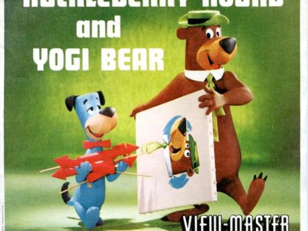 Huckleberry Hound & Yogi Bear - View-Master 3 Reel Packet - 1960s - Vintage - (ECO-B512-S5-a) Sale