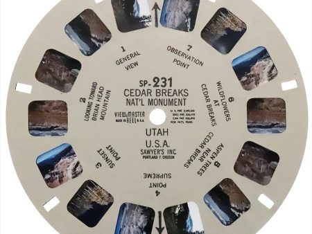 Cedar Breaks National Monument Utah USA - View-Master SP Reel - vintage - (SP-231) Discount