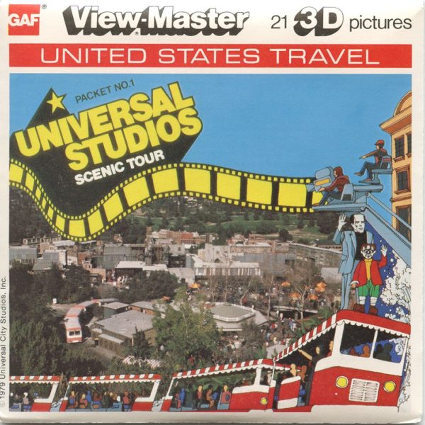 Universal Studios Scenic Tour - View-Master 3 Reel Packet - 1970s Views - Vintage - (zur Kleinsmiede) - (K73-G6nk) For Sale