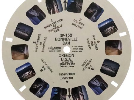 Bonneville Dam Oregon USA - View-Master SP Reel - vintage - (SP-152) Discount