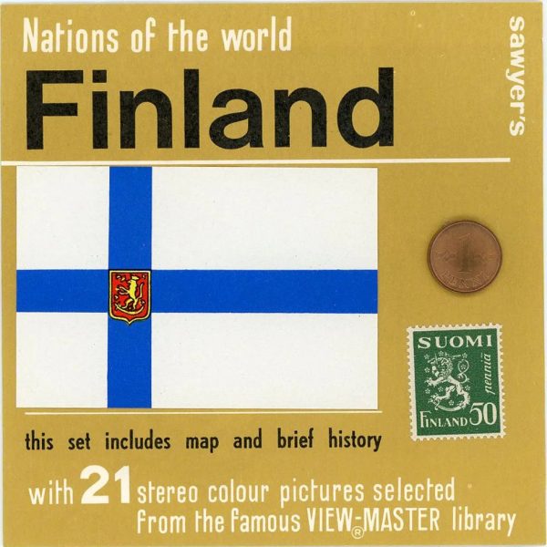 Finland - Coin & Stamp - Nations of the World - View-Master 3 Reel Packet - 1960s Views - Vintage - (zur Kleinsmiede) - (C540-BS5cs) Discount