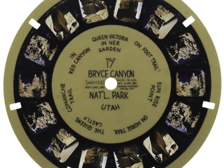 Bryce Canyon - View-Master BLUE-RING Reel - 1940 s - vintage - (BR-17n) Supply