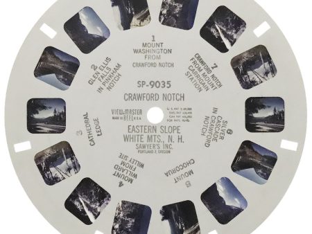 Crawford Notch Eastern Slope White Mountains New Hampshire - View-Master SP Reel - vintage - (SP-9035) Fashion