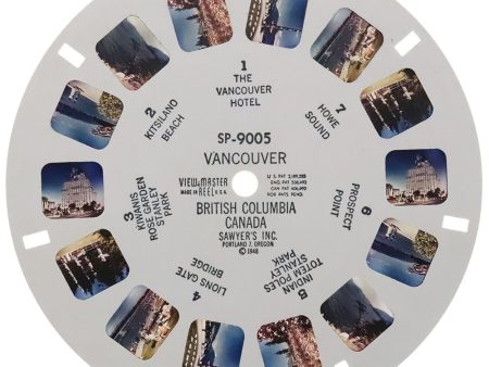 Vancouver British Columbia Canada - View-Master SP Reel - vintage - (SP-9005) Supply