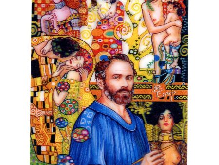 Juan Carlos Espejo - Gustav Klimt - 3D Lenticular Postcard Greeting Card Online Hot Sale