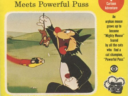 Mighty Mouse Meets Powerful Puss - View-Master 3 Reel Packet - 1950s - Vintage - (zur Kleinsmiede) - (B526-S4) For Discount