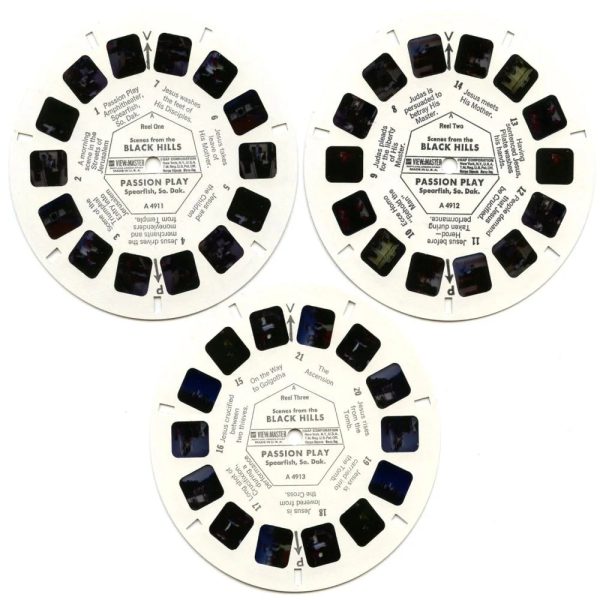 Black Hills Passion Play - View-Master 3 Reel Packet - 1960s - vintage - (zur Kleinsmiede) - (A491-G1A) Discount