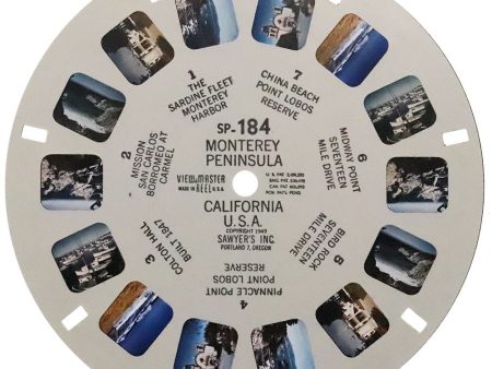 Monterey Peninsula California USA - View-Master SP Reel - vintage - (SP-184) Online now