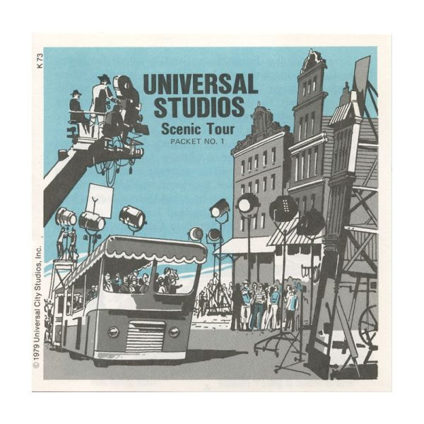 Universal Studios Scenic Tour - View-Master 3 Reel Packet - 1970s Views - Vintage - (zur Kleinsmiede) - (K73-G6nk) For Sale