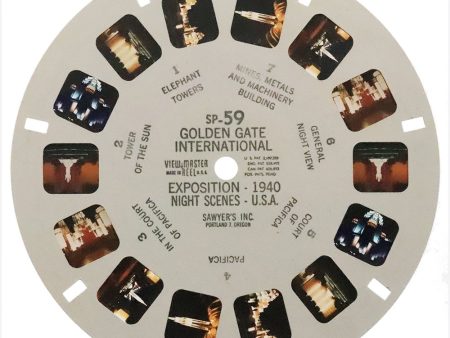 Golden Gate International Exposition - 1940 - Night Scenes USA - View-Master SP Reel - vintage - (SP-59) on Sale