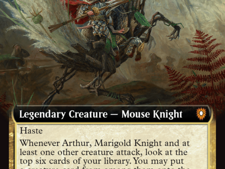 Arthur, Marigold Knight (Extended Art) [Bloomburrow Commander] Hot on Sale