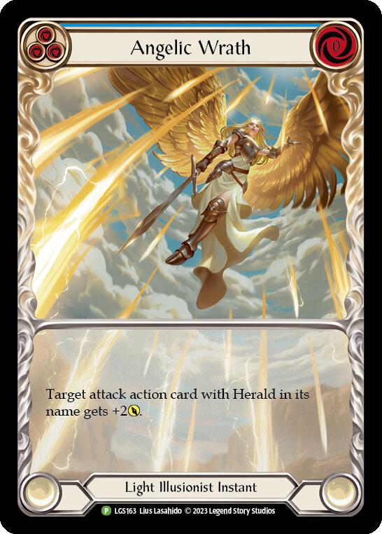 Angelic Wrath (Blue) [LGS163] (Promo)  Rainbow Foil For Discount