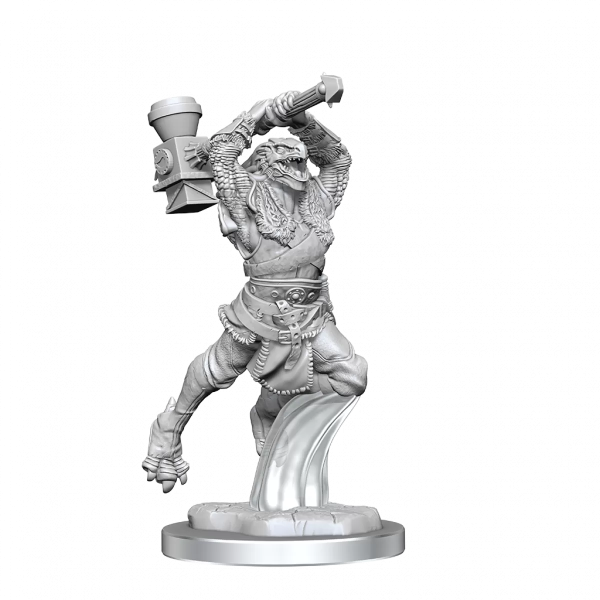 Critical Role Unpainted Miniatures Ravenite Half-Dragon Barbarian Female Sale