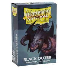 Dragon Shield - Outer Sleeves - Matte Black Standard Size Sale