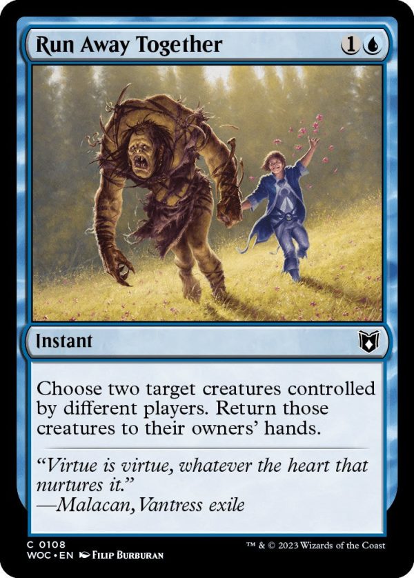 Run Away Together [Wilds of Eldraine Commander] For Cheap