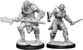 D&D Nolzurs Marvelous Unpainted Miniatures Bugbear Barbarian & Rogue For Sale