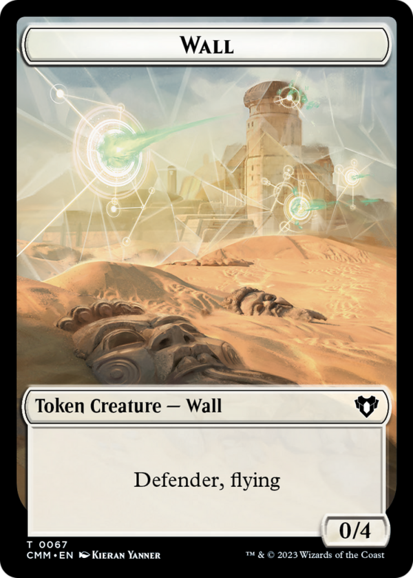 Wall    Kor Ally Double-Sided Token [Commander Masters Tokens] Online Sale