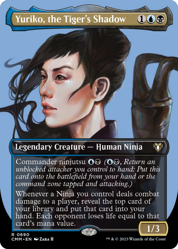 Yuriko, the Tiger s Shadow (Borderless Profile) [Commander Masters] For Cheap