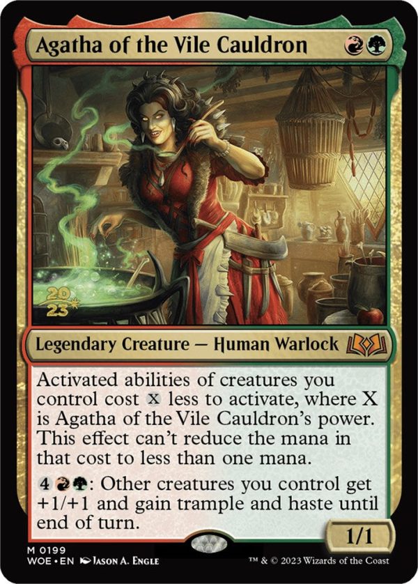 Agatha of the Vile Cauldron [Wilds of Eldraine Prerelease Promos] For Cheap