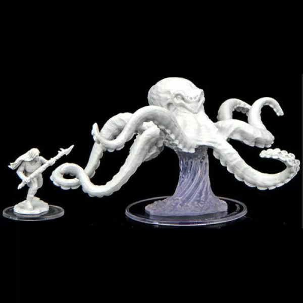 Critical Role Unpainted Minis: Ashari Waverider & Octopus Sale