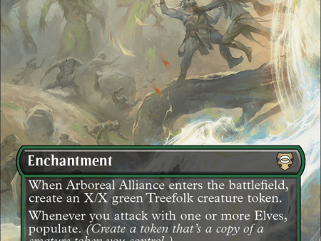 Arboreal Alliance (Borderless) (Surge Foil) [The Lord of the Rings: Tales of Middle-Earth Commander] Hot on Sale