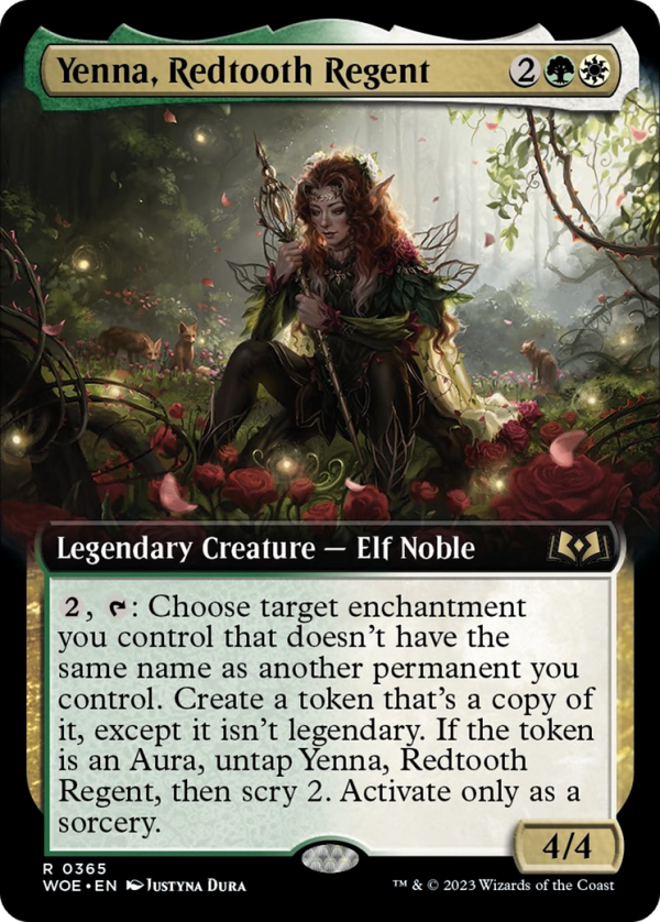 Yenna, Redtooth Regent (Extended Art) [Wilds of Eldraine] Hot on Sale