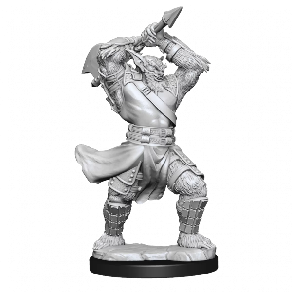 Critical Role Unpainted Miniatures Bugbear Fighter Male For Cheap