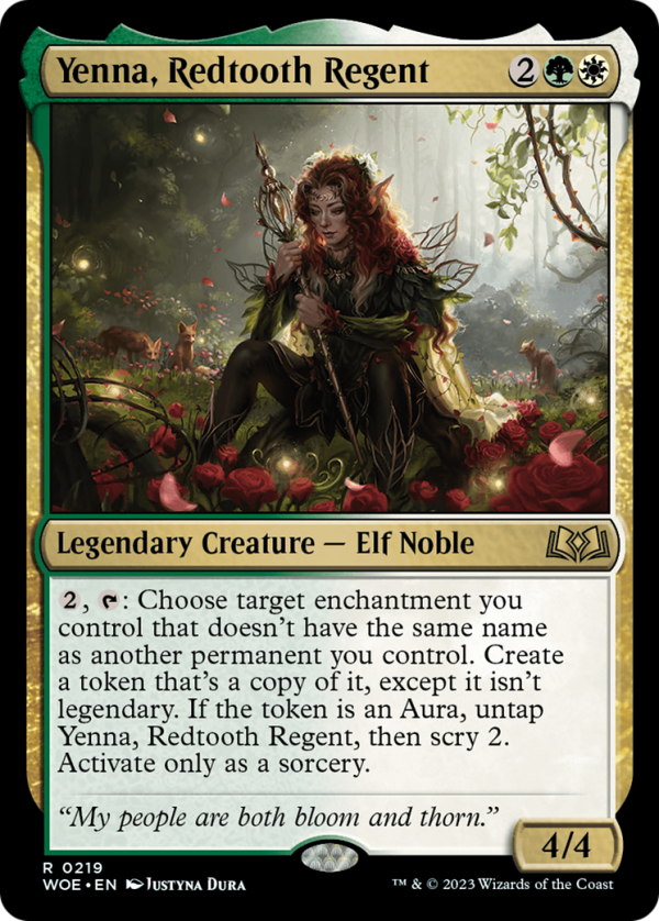 Yenna, Redtooth Regent [Wilds of Eldraine Prerelease Promos] For Sale