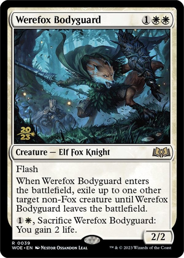 Werefox Bodyguard [Wilds of Eldraine Prerelease Promos] For Sale