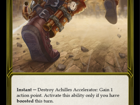 Achilles Accelerator (Golden) [FAB101] (Promo)  Cold Foil Sale