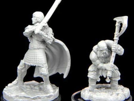 Critical Role Unpainted Minis: Westruun Militia Swordsman & Kraghammer Axeman Online Hot Sale