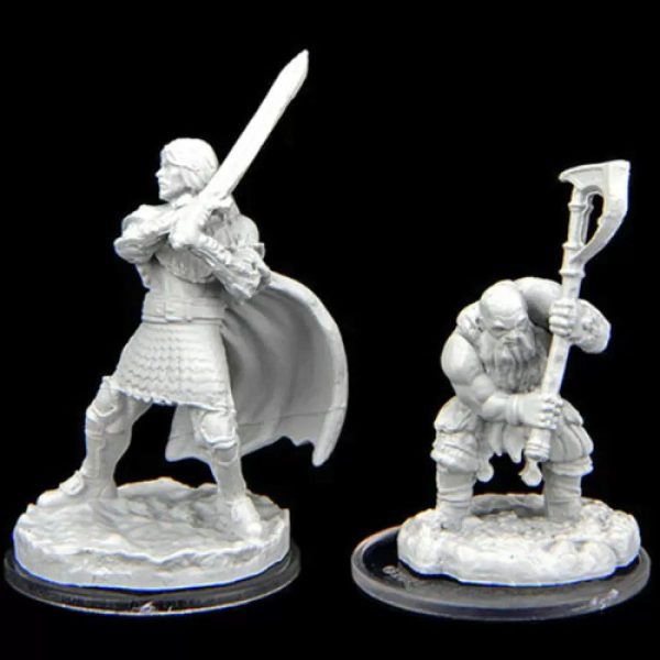 Critical Role Unpainted Minis: Westruun Militia Swordsman & Kraghammer Axeman Online Hot Sale